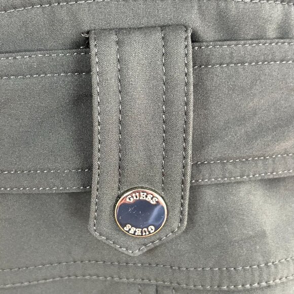 NWT Guess Olive Green Raincoat Utility Trench Coat w/ Belt Hood Pockets Size XS - Picture 12 of 16